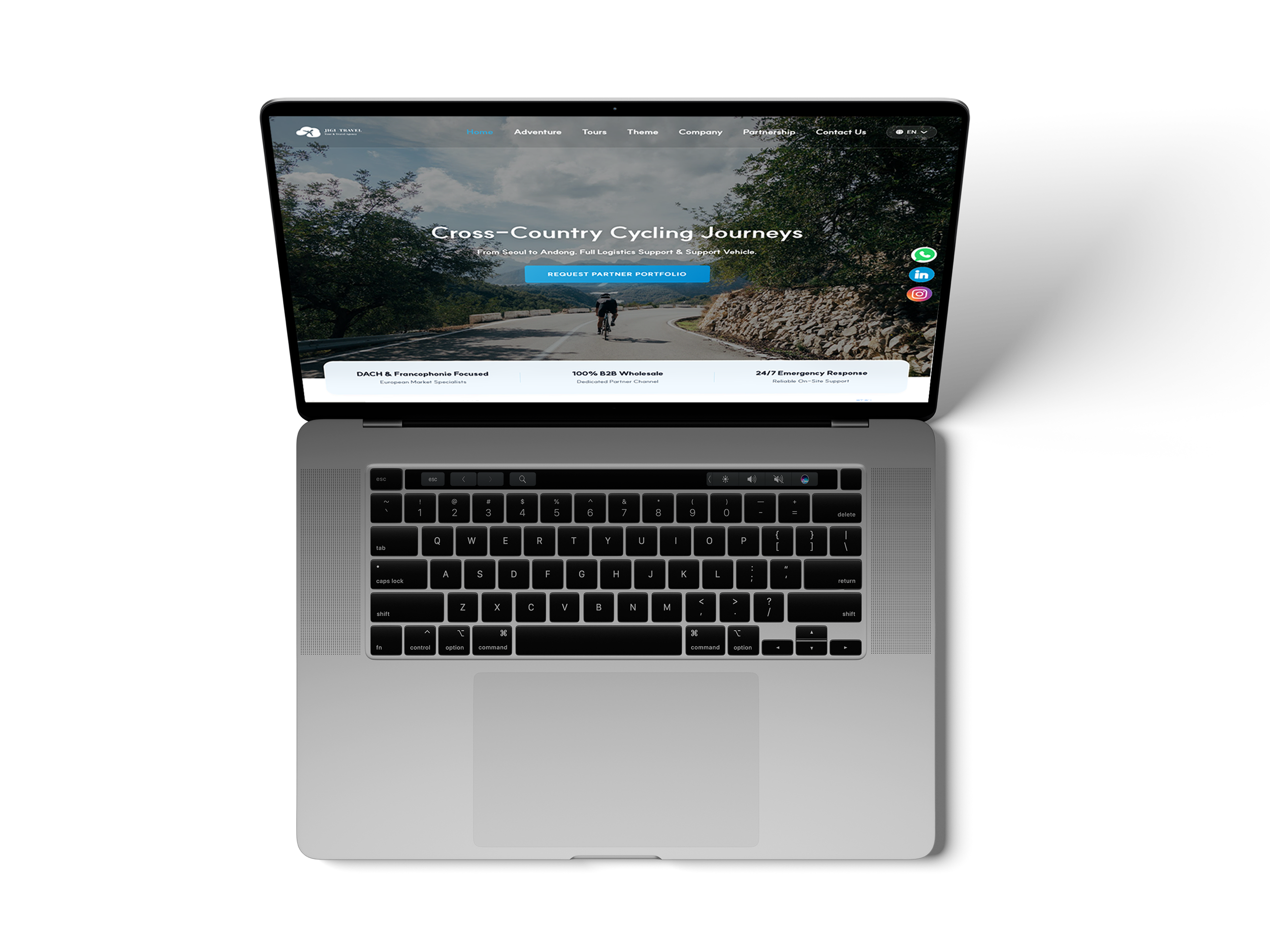 Top-Right Laptop Keyboard
